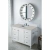 James Martin Vanities Copper Cove Encore 48in Single Vanity, Bright White w/ 3 CM Eternal Serena Quartz Top 301-V48-BW-3ESR